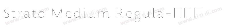 Strato Medium Regula字体转换